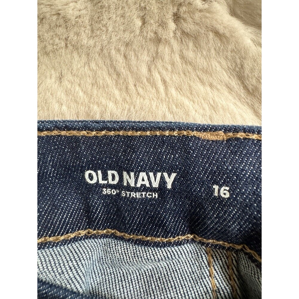 Old Navy Jeans Womens 16 Extra High Rise Flare Trousers 360 Stretch Blue EUC - Picture 4 of 7